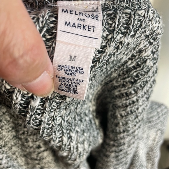 Melrose And Market Women Pullover Cowl Neck Sweater Knit Top Size Medium Streach - Picture 10 of 13